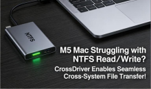 For an NTFS Solution on Mac, CrossDriver is the Smarter Choice!